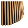 Osaka Round Dining Table - 6 Seater - 140cm - Slatted Base - Oak