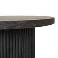 Boavista Dining Table - Oval - Fluted Double Pedestal - 8 Seater - 210cm - Dark Wood