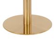 Bolzano Round Dining Table - Pedestal - 2 Seater - 90cm - Gold