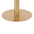 Bolzano Round Dining Table - Pedestal - 4 Seater - 110cm - Gold