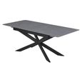Azzurra Extending Dining Table  68 Seater  160cm200cm  Grey Sintered Stone