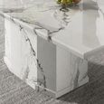 Naples Dining Table - White Marble - Sizes Available
