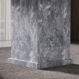 Turin Square Dining Table - 8 Seater - 140cm - Grey Marble