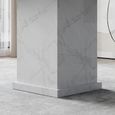Turin Square Dining Table - 8 Seater - 140cm - White Marble