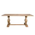 Clearance - Lucca Dining Table - 8 Seater - 200cm - Double Pedestal - Mango Wood - FSS16891