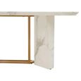 Clearance - Vieste Dining Table - 8 Seater - 200cm - White Marble - FSS16605
