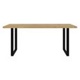 Chevron Dining Table - 6 Seater - Oak