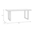 Chevron Dining Table - 6 Seater - Oak