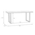 Chevron Dining Table - 6 Seater - Oak