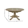 Camille Extending Dining Table - 4-6 Seater - 110-145cm - Round - Limed Oak