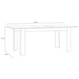 Bohol Extending Dining Table - 6-8 Seater - Grey