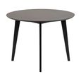 Clearance - Roxby Round Dining Table - 4 Seater - 105cm - Black - FSS16998