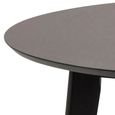 Clearance - Roxby Round Dining Table - 4 Seater - 105cm - Black - FSS16998
