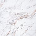 Lorea Dining Table - White Marble - Black Base - Sizes Available