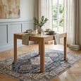 Stockholm Extending Dining Table - 2-4 Seater - 90cm-130cm - Square - Oak