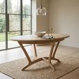 Stockholm Extending Dining Table - 6-8 Seater - 160cm-210cm - Oval - Oak