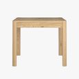 Stockholm Extending Dining Table - 2-4 Seater - 90cm-130cm - Square - Oak