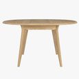 Stockholm Extending Dining Table - 4-6 Seater - 105cm-140cm - Round - Oak