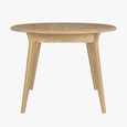 Stockholm Extending Dining Table - 4-6 Seater - 105cm-140cm - Round - Oak