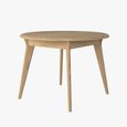 Stockholm Extending Dining Table - 4-6 Seater - 105cm-140cm - Round - Oak
