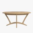 Stockholm Extending Dining Table - 6-8 Seater - 160cm-210cm - Oval - Oak