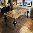 Juan Henry Dining Table - 6 Seater - 180cm - Mango Wood