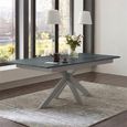 Boston Extending Dining Table - with Stainless Steel Spider Legs - Oiled Ash - Variation Available