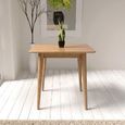 Jenson Oak Dining Table - Square - 2 Seater - 80cm