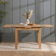 Hampshire Oak Drop Leaf Dining Table - 2-6 Seater - 90cm-160cm