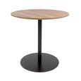 Manhattan Dining Table - Walnut - 2 Seater - 80cm - Round