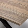 Manhattan Dining Table - Walnut - 6 Seater - 180cm - Black Spider Legs Base