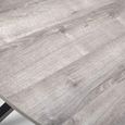 Manhattan Extending Dining Table - Grey - 4-6 Seater - 120cm-160cm - Oval - Black Spider Legs Base