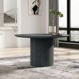 Timo Dining Table - Round - with Slatted Base - Oiled Ash - Variation Available