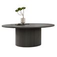 Timo Dining Table - Oval - with Slatted Base - Oiled Ash - Variation Available