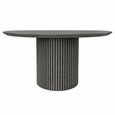 Timo Dining Table - Round - with Slatted Base - Oiled Ash - Variation Available