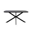Faro Dining Table - 6 Seater - 150cm - Melamine - Charcoal