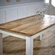 Alfie Dining Table - 6 Seater - 170cm - White - Mango Wood