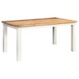 Alfie Dining Table - 6 Seater - 170cm - White - Mango Wood