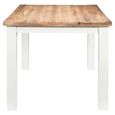 Alfie Dining Table - 6 Seater - 170cm - White - Mango Wood