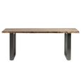 Baltic Dining Table - 6 Seater - 150cm - Live Edge - Solid Acacia Wood