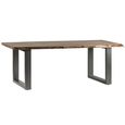 Baltic Dining Table - 8 Seater - 200cm - Live Edge - Solid Acacia Wood
