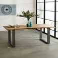 Baltic Dining Table - 8 Seater - 200cm - Live Edge - Solid Acacia Wood