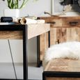 Cosmo Dining Table - 6 Seater - 150cm - Industrial Style - Wooden and Metal