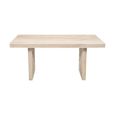 Hudson Dining Table - 6 Seater - 165cm - Ribbed - Mango Wood