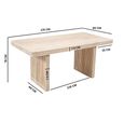 Hudson Dining Table - 6 Seater - 165cm - Ribbed - Mango Wood