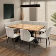 Hugo Dining Table - 6 Seater - 160cm - Oak Veneer