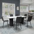 Messina Dining Table - 6 Seater - 180cm - Italy White