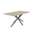 Modena Dining Table - 6 Seater - 160cm - Melamine - Grey