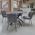 Opal Dining Table - 4 Seater - 120cm - Round - Australian Grey