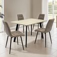 Rialto Dining Table - 4 Seater - 120cm - Travertine